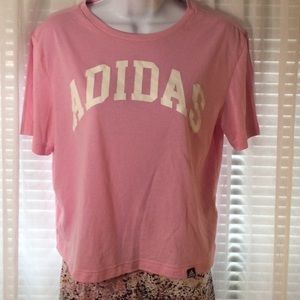 Light Pink Adidas Graphic Tee Size M